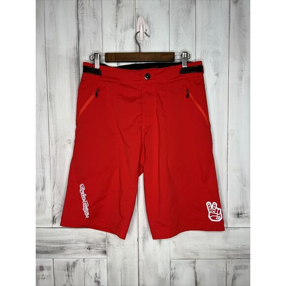 TROY LEE Other - MENS TROY LEE DESIGNS RED SKYLINE ACTIVE SHORTS MOTO BMX RIDING BIKING 34‎